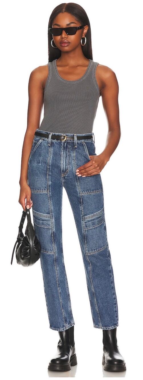 Agolde Jeans Cooper Cargo Jean in Regulation Blue size 24